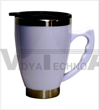 Travel Mug with Steel Oval